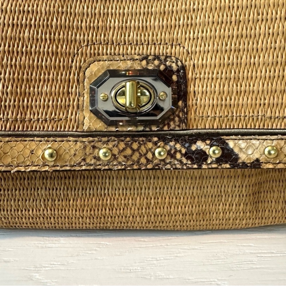 Coach Natalie Rattan Python Wristlet - image 2